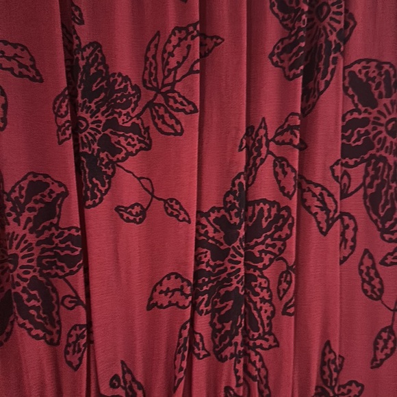 Anthropologie Mauve Annabella Maxi Dress size US 6, wine color - Picture 5 of 5